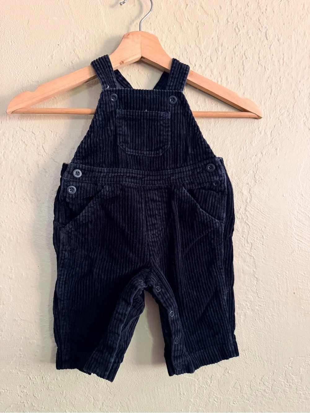 Gymboree Black Corduroy Baby Overalls